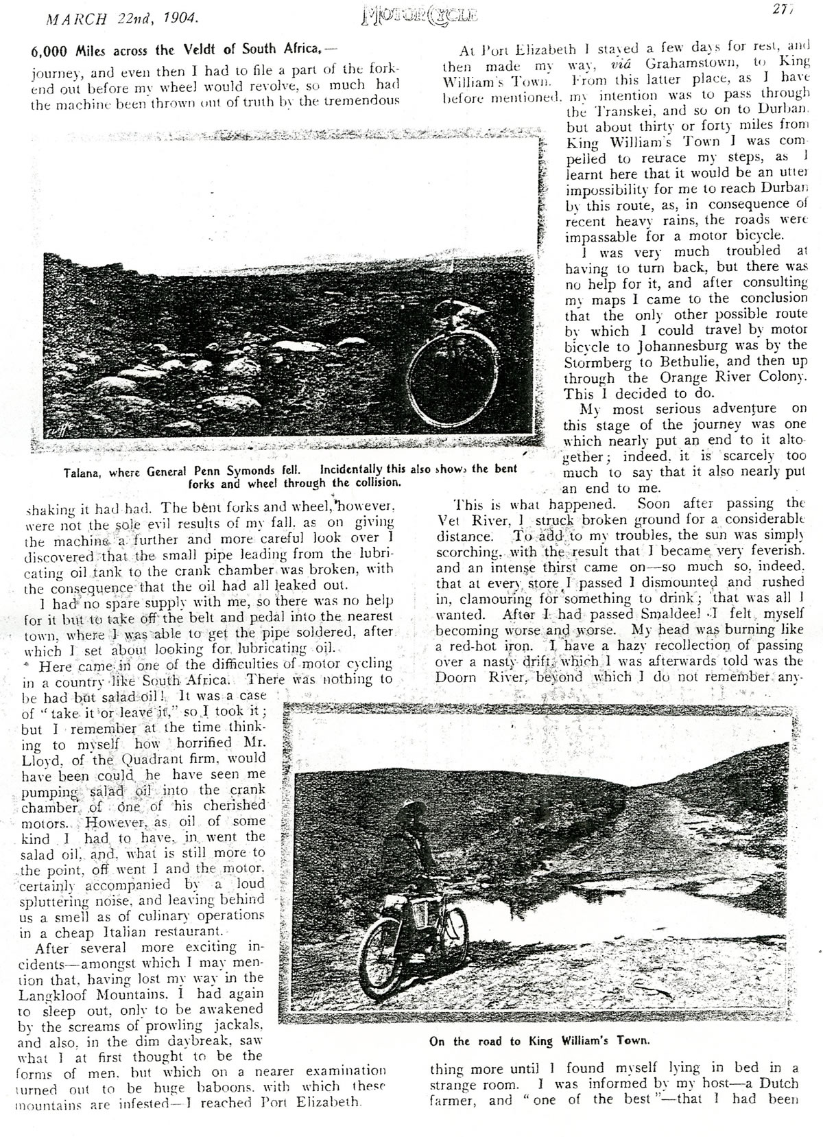 1903 Quadrant MotorCycle Tom Silver